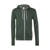 Sweatshirt Zipped Hoodie in Polyester Cotton Unisex Bella 3739