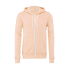 Sweatshirt Zipped Hoodie in Polyester Cotton Unisex Bella 3739