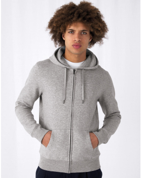 KING Zipped Hood Sweat Jacket B&C WU03K