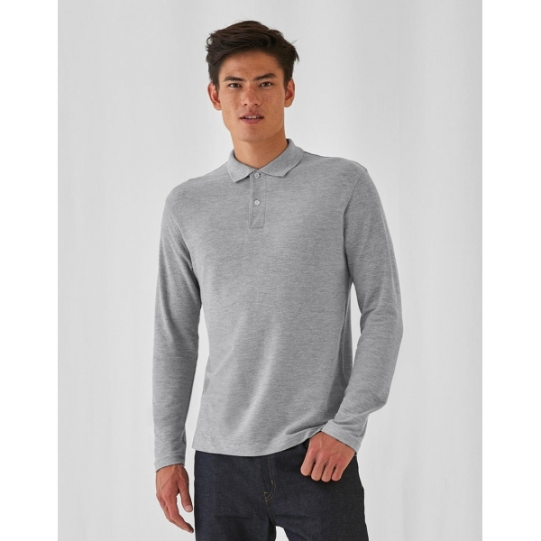 Long Sleeve Men's Polo ID.001 B&C PUI12