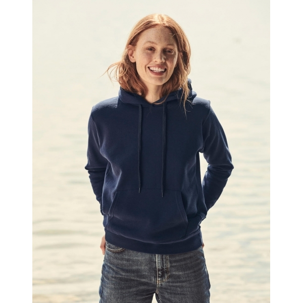 Sweatshirt Slight Hoodie for Women Fruit of the Loom 62-038-0