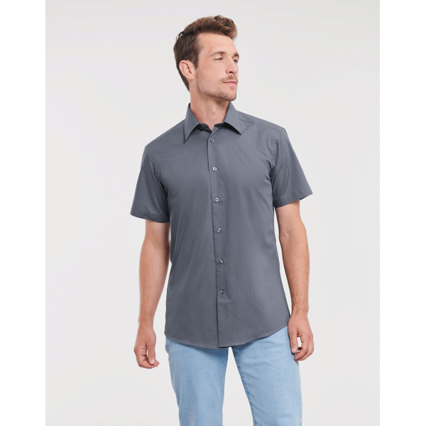 Popeline Short Sleeve Shirt Russell 925M