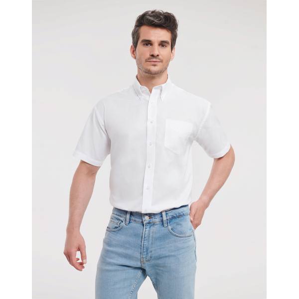 Men's shirt Short sleeves In Oxford Russell 933M