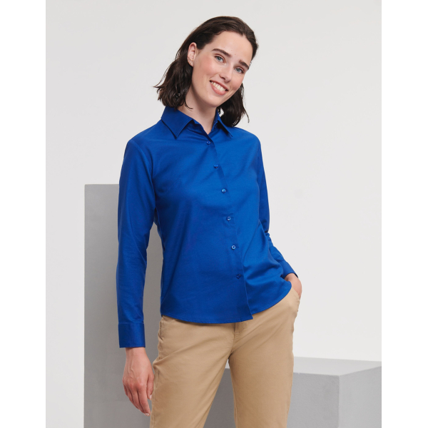 Women's Long Sleeve Shirt Oxford Russell R-932F-0