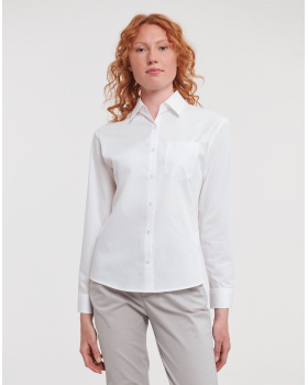 Chemise Femme En En Popeline Pur Coton Manches Longues Russell 936F