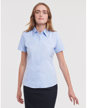 Chemise Femme Manche Courtes en Tissu Chevrons Russell 963F