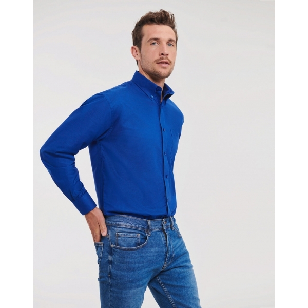 Chemise Homme Manches Longues En Oxford Russell 932M