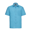 Men's shirt in Popeline Polycotton Short sleeves Russell 935M