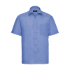 Men's shirt in Popeline Polycotton Short sleeves Russell 935M