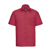 Men's shirt in Popeline Polycotton Short sleeves Russell 935M