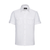 Chemise Homme Manches Courtes En Twill Avec Manches Roll-Up Russell 919M