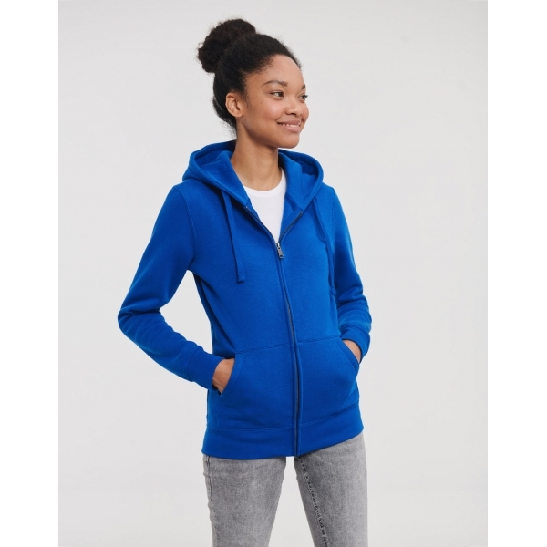 Sweatshirt Femme à Capuche Zippé Russell 266F