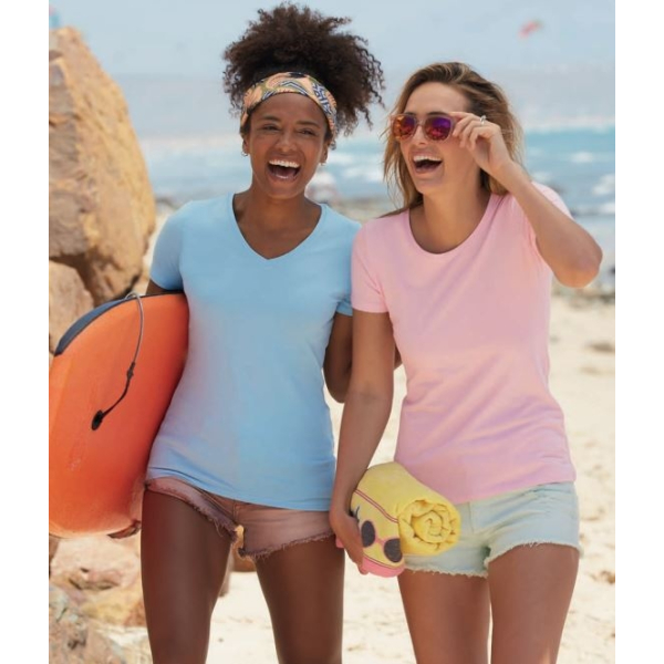 Ladies T-shirt Valueweight V-Neck T Fruit of the Loom 61-398-0