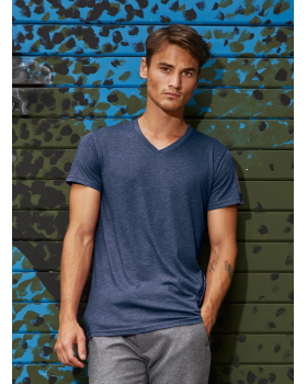 T-Shirt Triblend V-neck Male B&C MT057