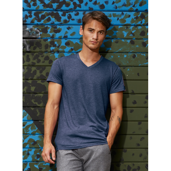 T-Shirt Triblend V-neck Male B&C MT057