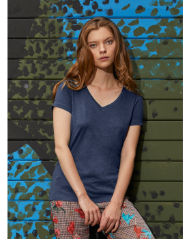 T-Shirt Triblend V-neck Female B&C TW058