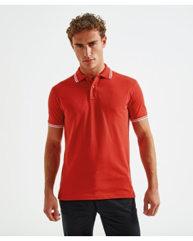 Polo with double bordered collar and sleeves Asquith & Fox AQ011
