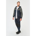 Veste molleton bicolore zippée à capuche écoresponsable unisexe WK410