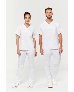 Tunique coton manches courtes unisexe WK. Designed To Work WK504