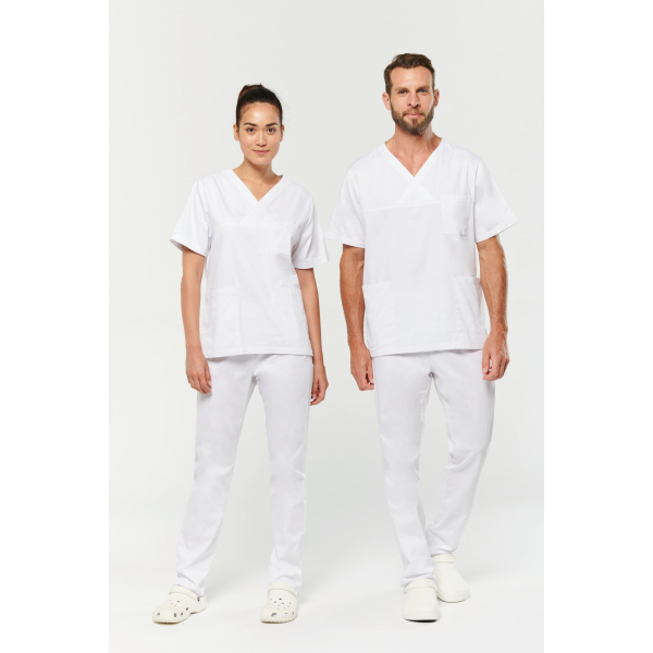 Tunique coton manches courtes unisexe WK. Designed To Work WK504