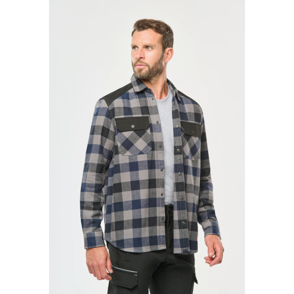 Chemise à carreaux avec poches homme WK520