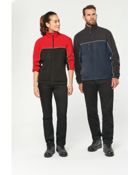 Veste micropolaire bicolore écoresponsable unisexe WK904
