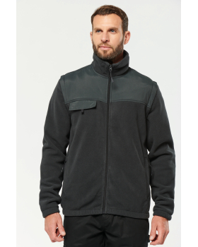Herren abnehmbare Ärmelvliesjacke WK9105