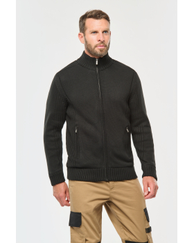Men's polar lined cardigan WK959