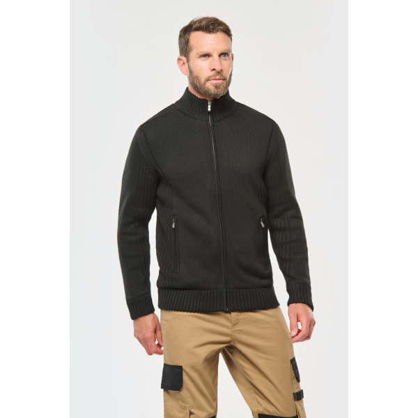Men's polar lined cardigan WK959