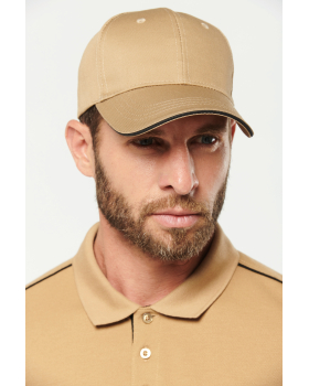 Casquette sandwich contrasté 6 panneaux Oeko-Tex WKP145