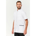 Baumwoll-Polyester Bluse mit Mandrücken Tasten WK505