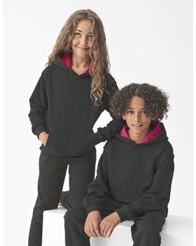 Sweat à capuche varsity Enfant AWDis JH003J