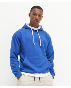 Sweat-shirt à capuche bicolore Varsity AWDis JH003Royal/white
