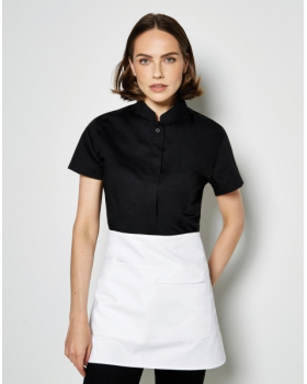 Women`s Tailored Fit Mandarin Collar SSL Kustom Kit KK736