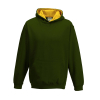 Sweat à capuche varsity Enfant AWDis JH003J