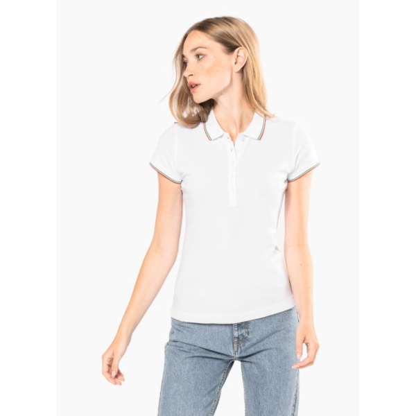 Polo Manches Courtes Double Liseré Femme Kariban K251 - 19