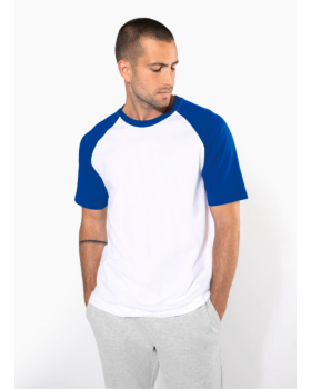 T-Shirt Bicolore Manches Courtes 