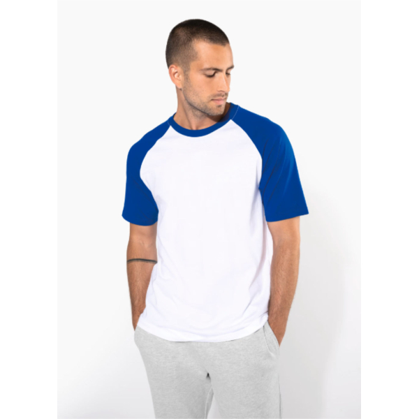 T-Shirt Bicolore Manches Courtes 