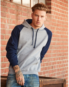 Sweat Bicolore Raglan à Capuche Jerzees
