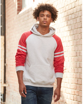 Sweat Varsity Bicolore Avec Capuche Jerzees