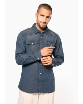 Chemise Denim Manches Longues Kariban K519 - 1
