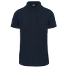 Polo button collar short sleeves push man Navy