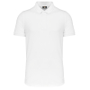 Polo button collar short sleeves white man
