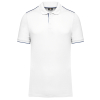 Polo Day To Day contrasté manches courtes homme White / Navy