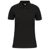 Polo Day To Day contrasté manches courtes femme Black / Silver