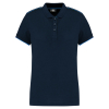 Polo Day To Day contrasté manches courtes femme Navy / Light Royal Blue