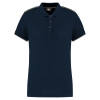 Polo Day To Day contrasté manches courtes femme Navy / Silver