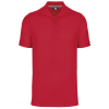 Red men's short sleeve Polo