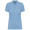 Polo manches courtes femme Sky Blue