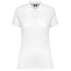 Polo manches courtes femme White